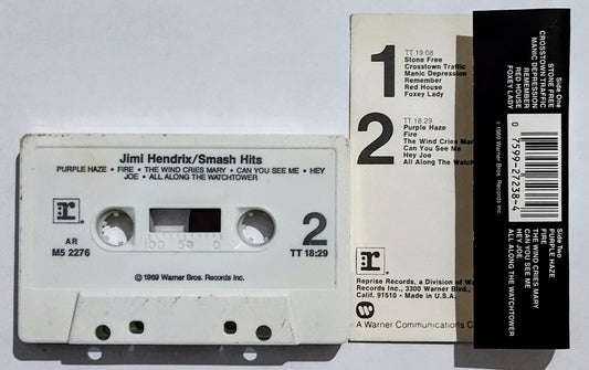 Jimi Hendrix - “Smash Hits” - CASSETTE TAPE VG+/VG