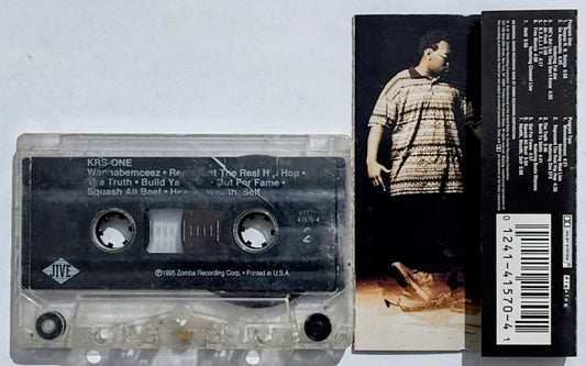 KRS-ONE - "KRS-ONE" - INDIE CASSETTE TAPE VG/G+ (Plays perfect!)