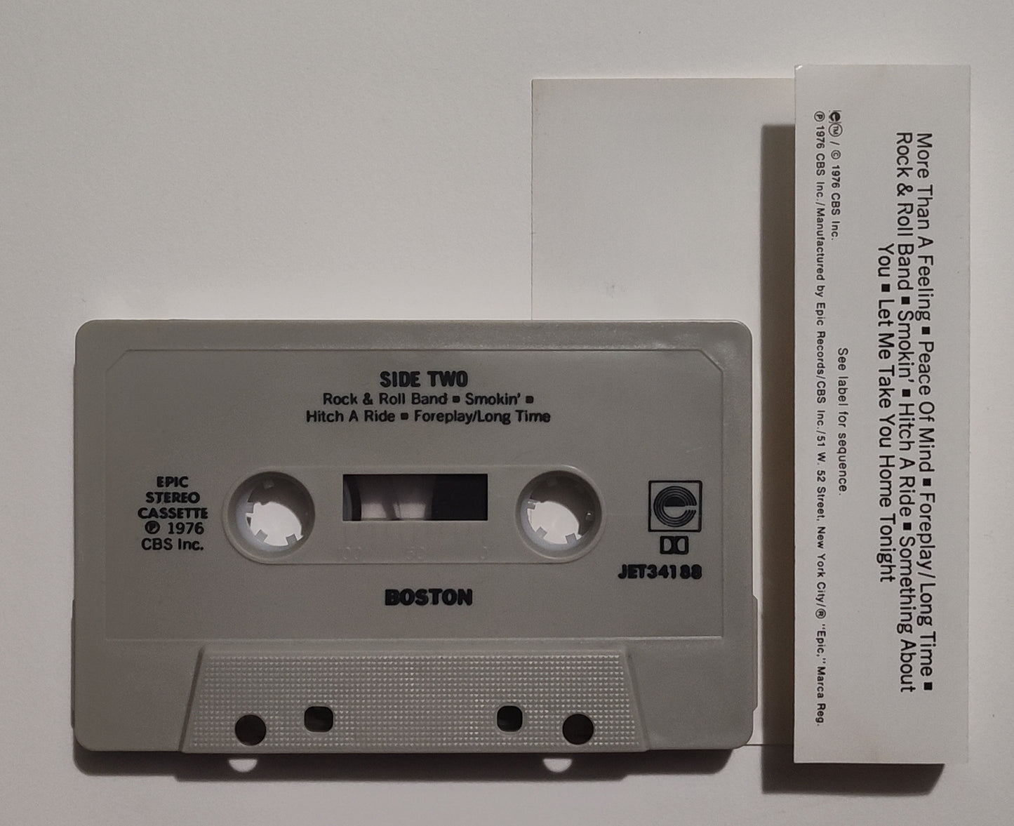 Boston - "Boston" - CASSETTE TAPE (Stereo; DOLBY) VG+/VG+