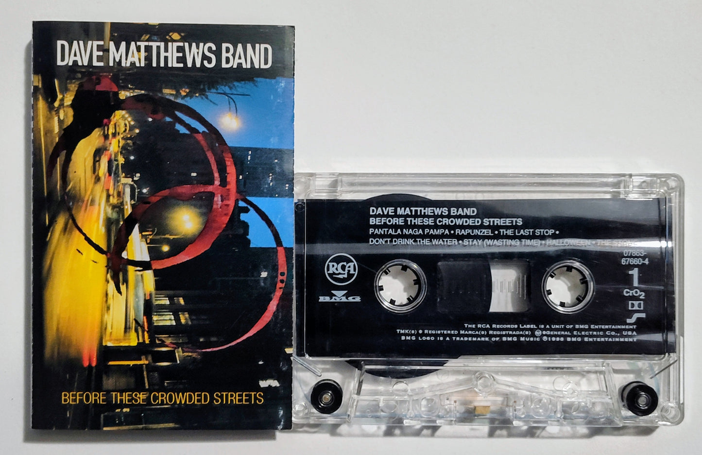 Dave Matthews Band - "Before These Crowded Streets" - CASSETTE TAPE (Chrome/DOLBY) VG/VG