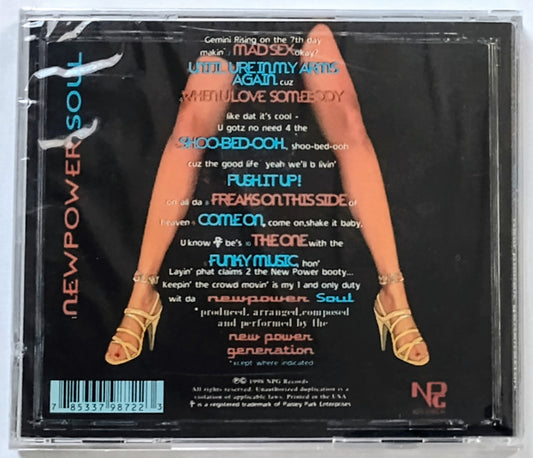 New Power Generation (Prince) - “Newpower Soul” - COMPACT DISC NM/M (Sealed; small crack on cover; tiny crack on back of case)