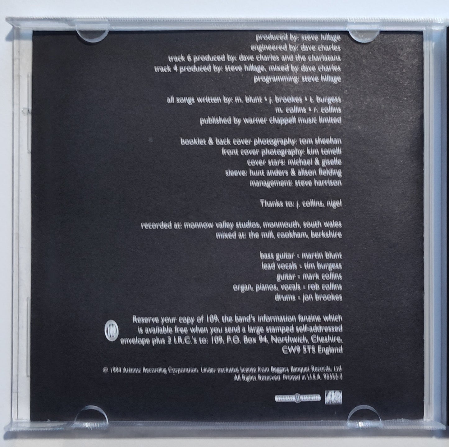 Charlatans - "Up To Our Hips" - COMPACT DISC (Promo Copy) NM/NM