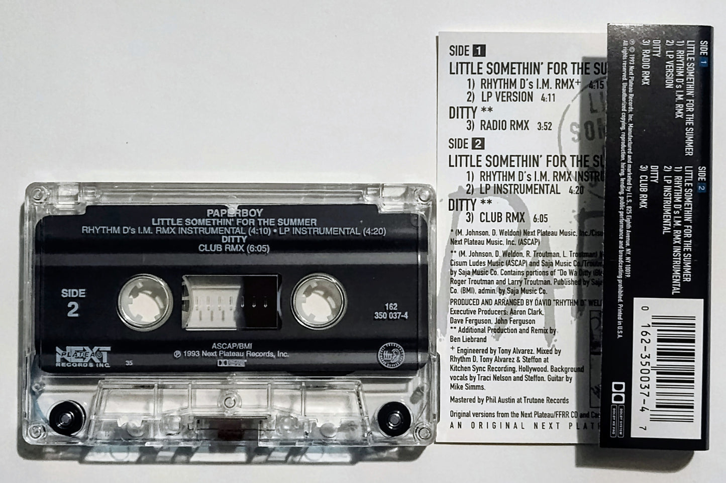 Paperboy - "Little Sonethin' For The Summer" - CASSETTE TAPE (Maxi; DOLBY HX PRO) VG+/VG+
