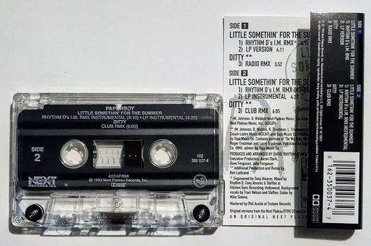 Paperboy - "Little Sonethin' For The Summer" - CASSETTE TAPE (Maxi; DOLBY HX PRO) VG+/VG+