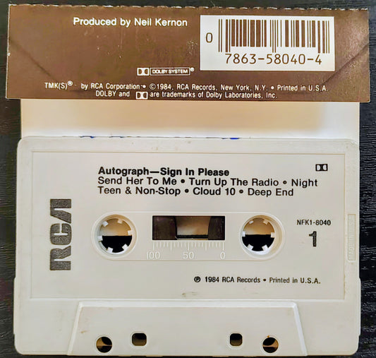 Autograph - “Please Sign In” - CASSETTE TAPE VG+/VG
