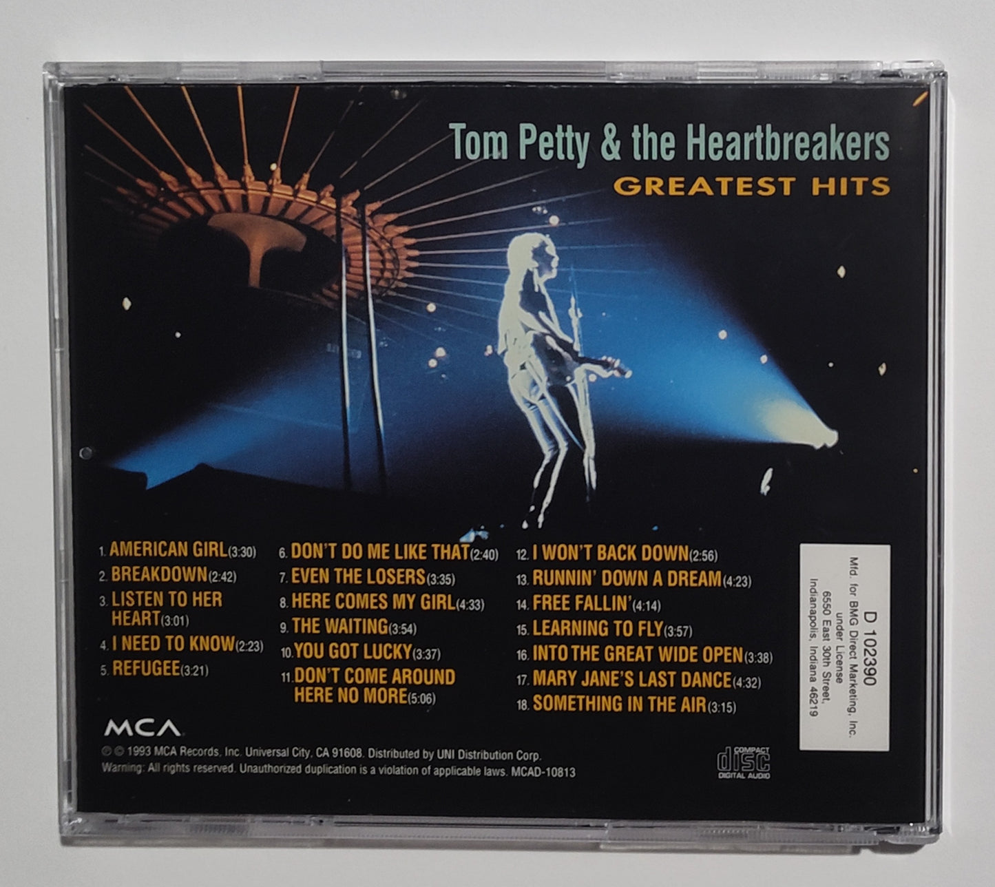 Tom Petty And The Heartbreakers - "Greatest Hits" - COMPACT DISC VG+/VG+
