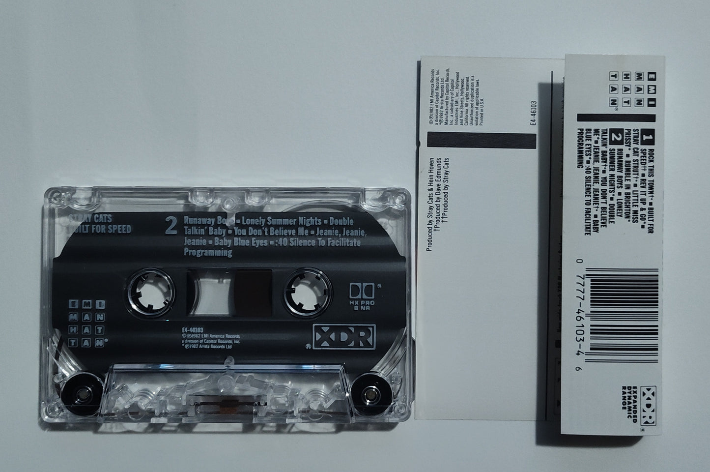 Stray Cats - "Built For Speed" - CASSETTE TAPE VG+/VG+