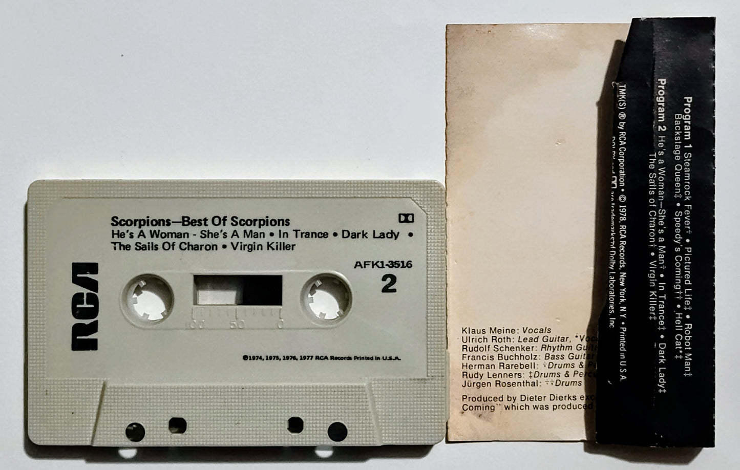 Scorpions - "Best Of Scorpions" - CASSETTE TAPE G+/G+