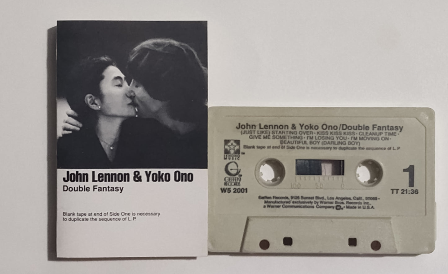John Lennon & Yoko Ono - "Double Fantasy" - CASSETTE TAPE VG/VG