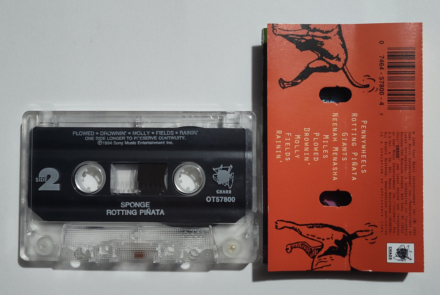 Sponge - "Rotting Piñata" - CASSETTE TAPE VG+/VG+