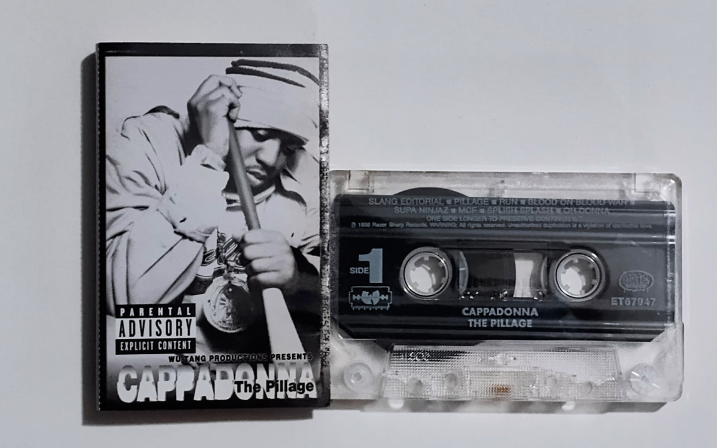 Cappadonna - "The Pillage" - CASSETTE TAPE VG/VG to