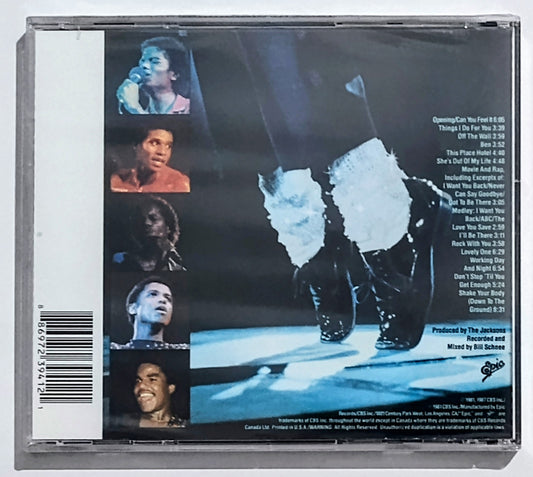 Jacksons, The - “Live” - COMPACT DISC M/M (Sealed)