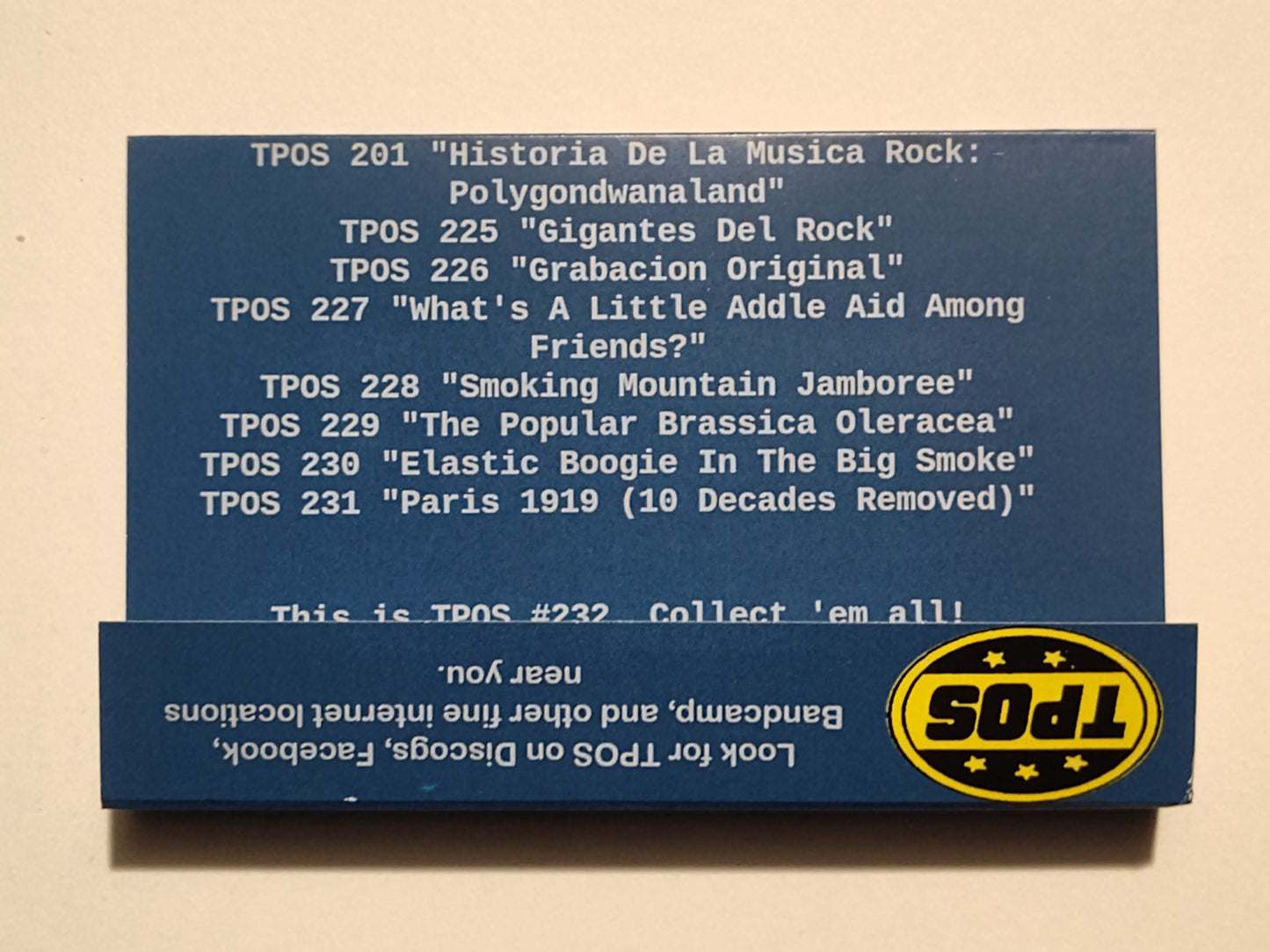 King Gizzard - "From The Oily Years Direct To Your Ears" - INDIE CASSETTE TAPE M/M