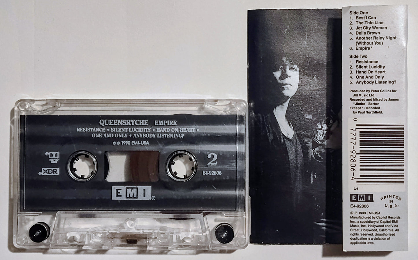 Queensryche - "Empire" - CASSETTE TAPE (XDR) G+/G+ (Cosmetic downgrades; plays perfect)