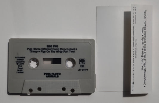 Pink Floyd - "Animals" - CASSETTE TAPE (DOLBY; Grid Shell) VG+/VG+