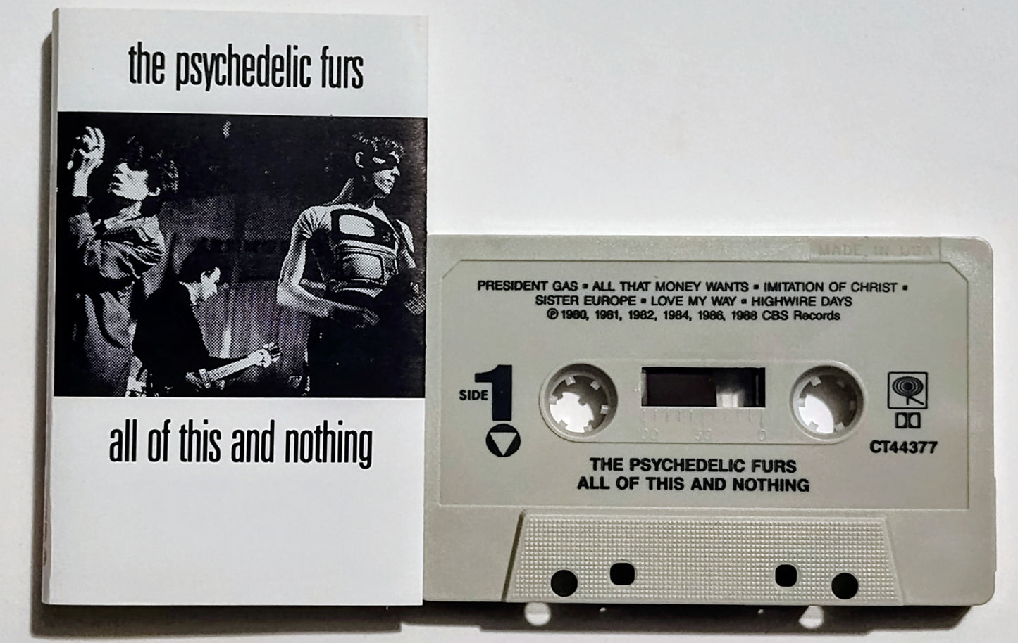 Psychedelic Furs, The - "All Of This And Nothing" - CASSETTE TAPE VG+/VG+