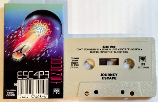 Journey - "Escape" - CASSETTE TAPE VG+/VG+