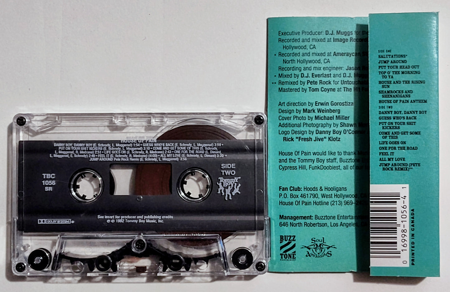 House Of Pain - "Fine Malt Lyrics" - CASSETTE TAPE (DOLBY) VG+/VG+