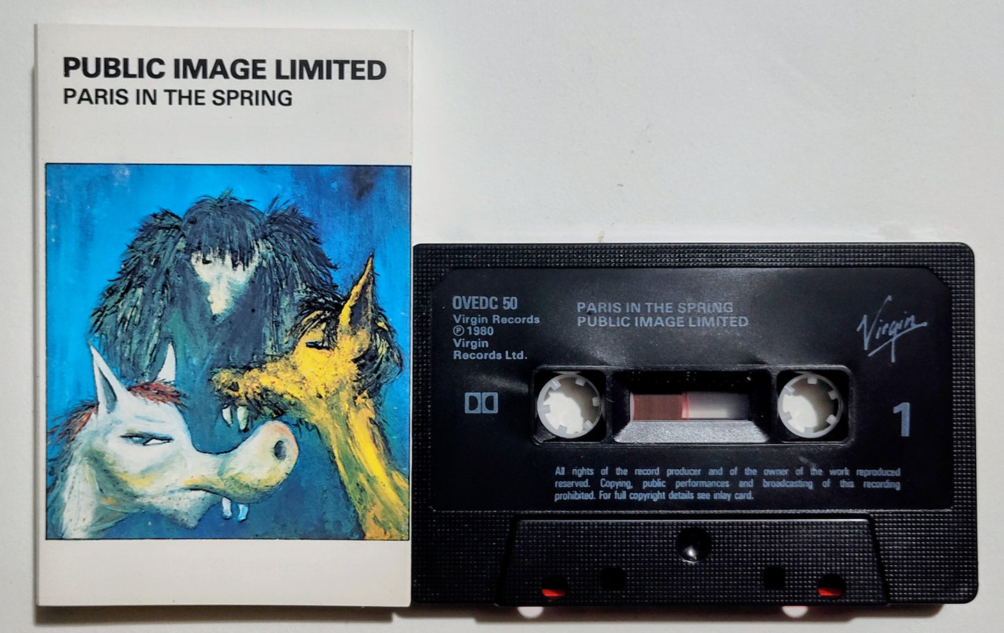 Public Image Ltd (PIL) - "Paris In Spring" - CASSETTE TAPE VG+/VG