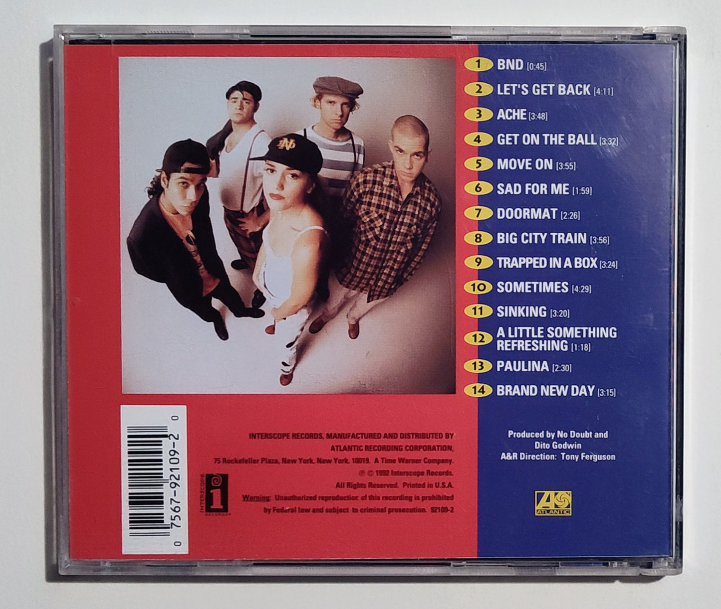 No Doubt - "No Doubt" - COMPACT DISC VG/VG+