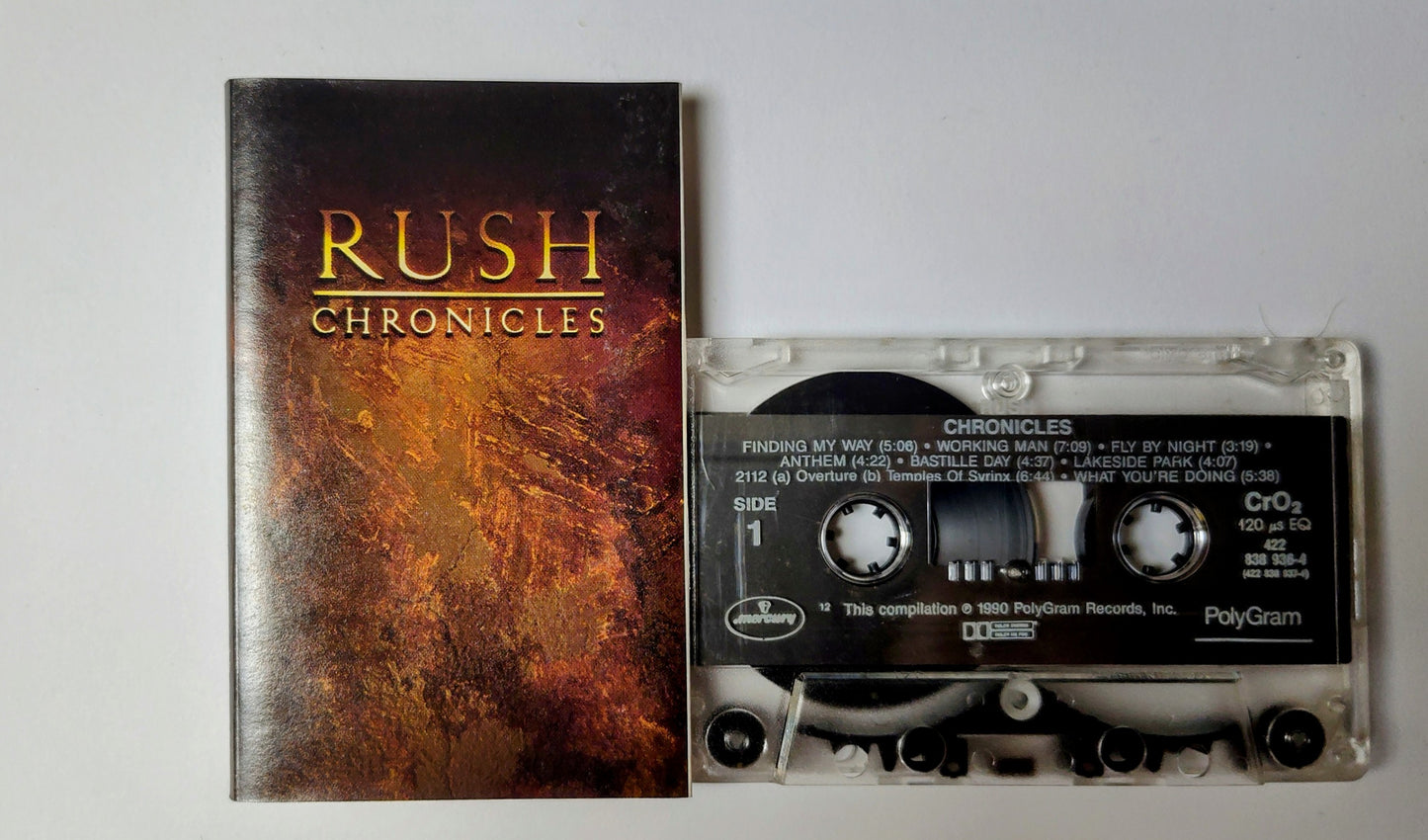 Rush - "Chronicles" - CASSETTE TAPE (2-tape set-complete!; Chrome; DOLBY HX PRO)VG/VG