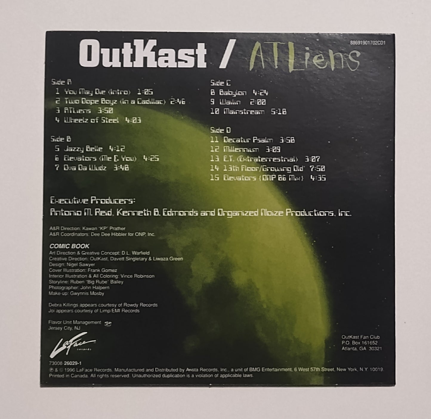 Outkast - "ATLiens" - COMPACT DISC (Mini LP Replica) NM/NM