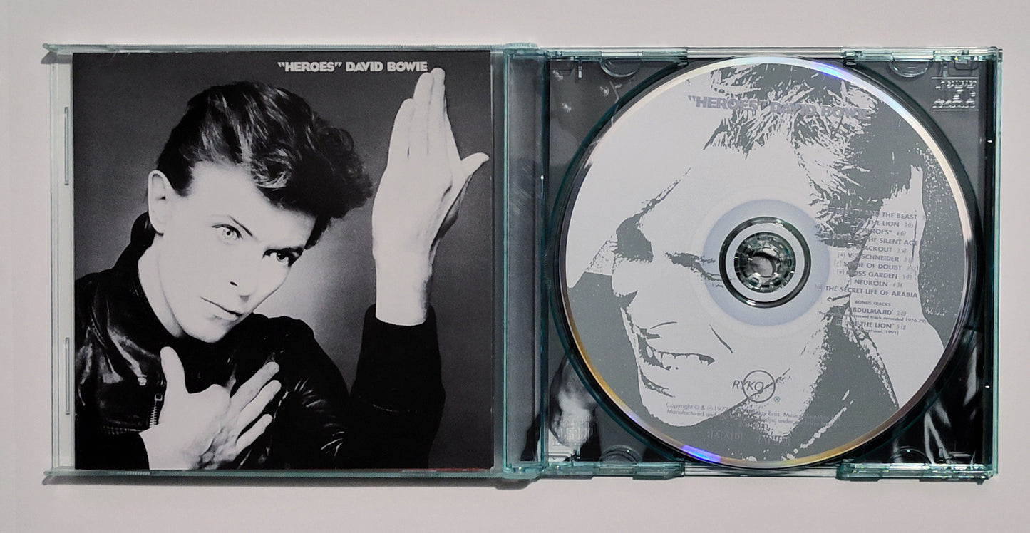 David Bowie - "Heroes" - COMPACT DISC (RYKO Reissue; Green jewel case) VG+/NM