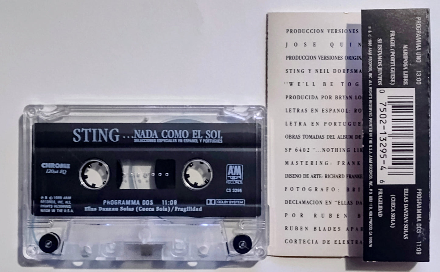 Sting - "...Nada Como El Sol" - CASSETTE TAPE (Chrome; DOLBY) VG/VG