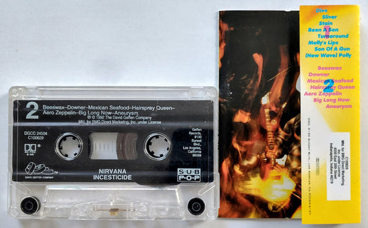 Nirvana - “Incesticide” - CASSETTE TAPE (BMG) VG+/VG+ *🚨*