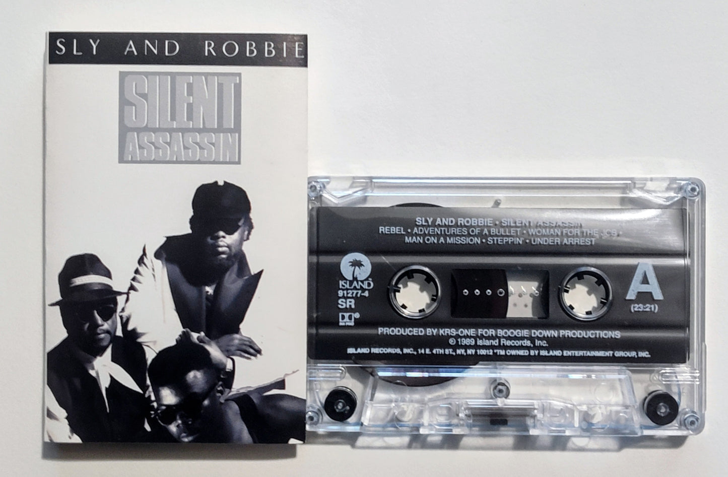 Sly & Robbie - "Silent Assassin" - CASSETTE TAPE (SR; DOLBY HX PRO) VG+/VG+
