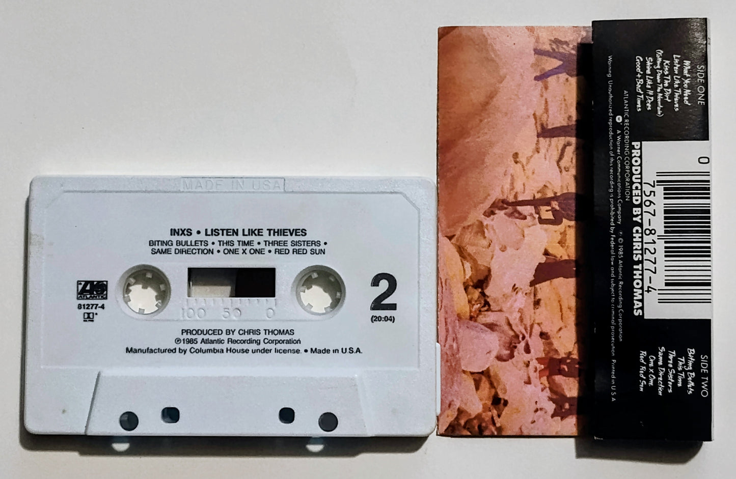 INXS - "Listen Like Thieves" - CASSETTE TAPE (DOLBY HX PRO) VG+/VG