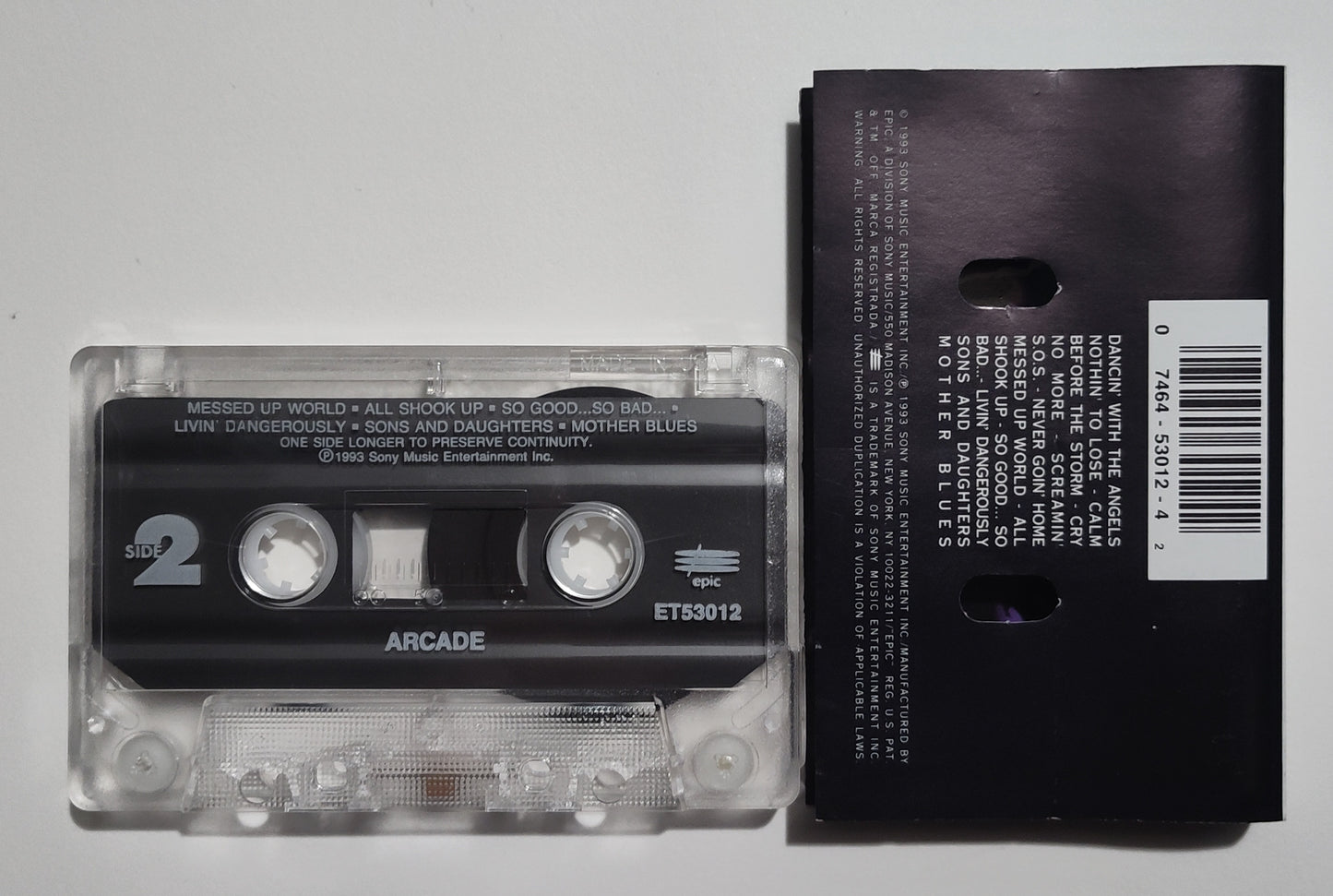 Arcade - "Arcade" - CASSETTE TAPE VG+/VG+