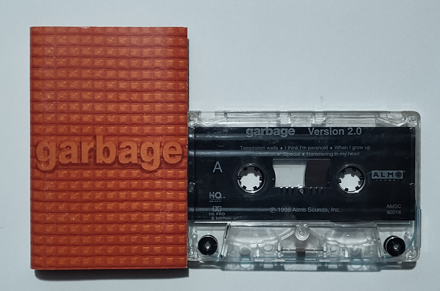Garbage - "2.0" - CASSETTE TAPE (DOLBY HX PRO B NR) VG/VG