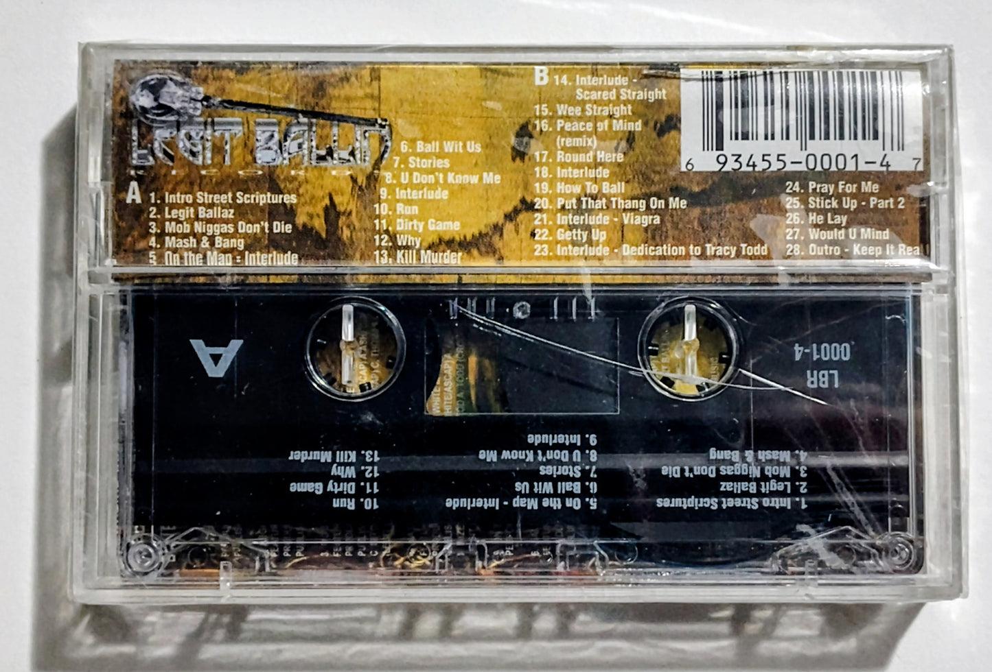 Twista Presents Legit Ballin' - "New Testament 2K: Street Scriptures" - CASSETTE TAPE VG+/M (Sealed; cracked case)