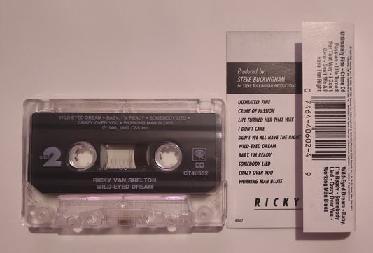 Ricky Van Shelton - "Wild-Eyed Dream" - CASSETTE TAPE (DOLBY) VG+/VG+