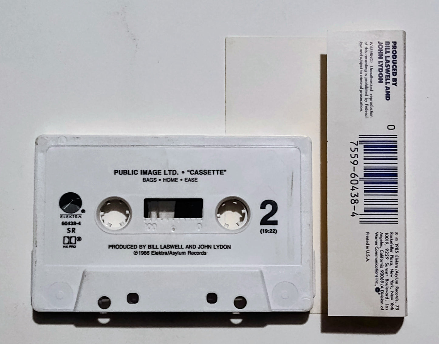 Public Image Ltd (PIL) - "Cassette ("Album")" - CASSETTE TAPE (SR; DOLBY HX PRO) VG+/VG+