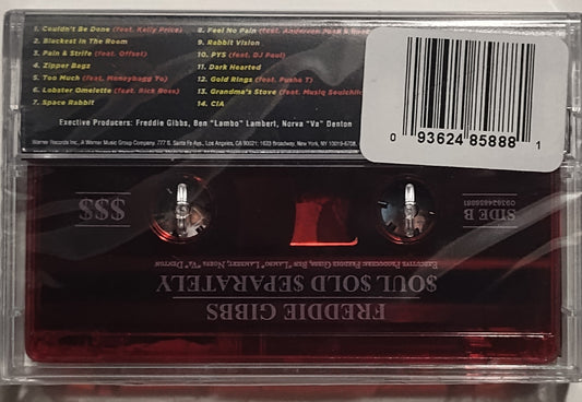 Freddie Gibbs - "$oul $old $eparately" - INDIE CASSETTE TAPE (Translucent red shell) M/M (Sealed) *🌟*