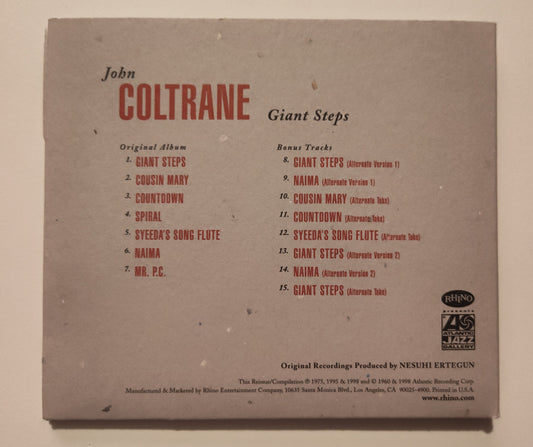 John Coltrane - "Giant Steps" - COMPACT DISC VG+/NM
