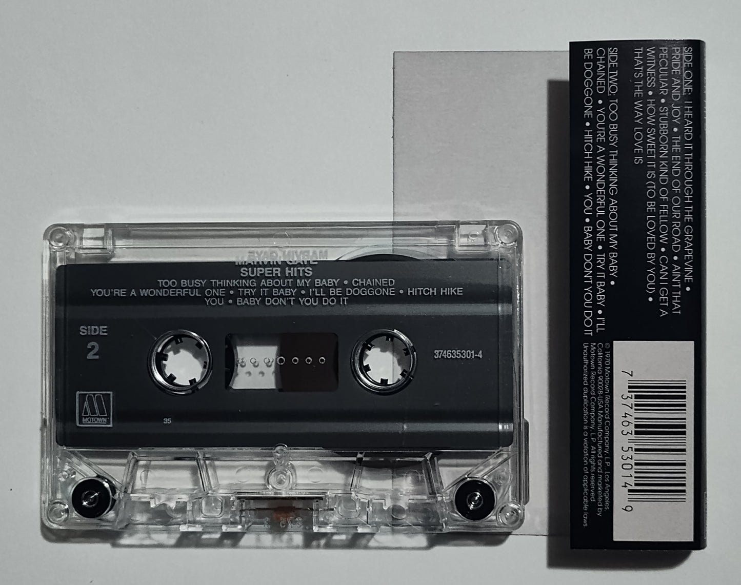 Marvin Gaye - "Super Hits" - CASSETTE TAPE VG+/VG+