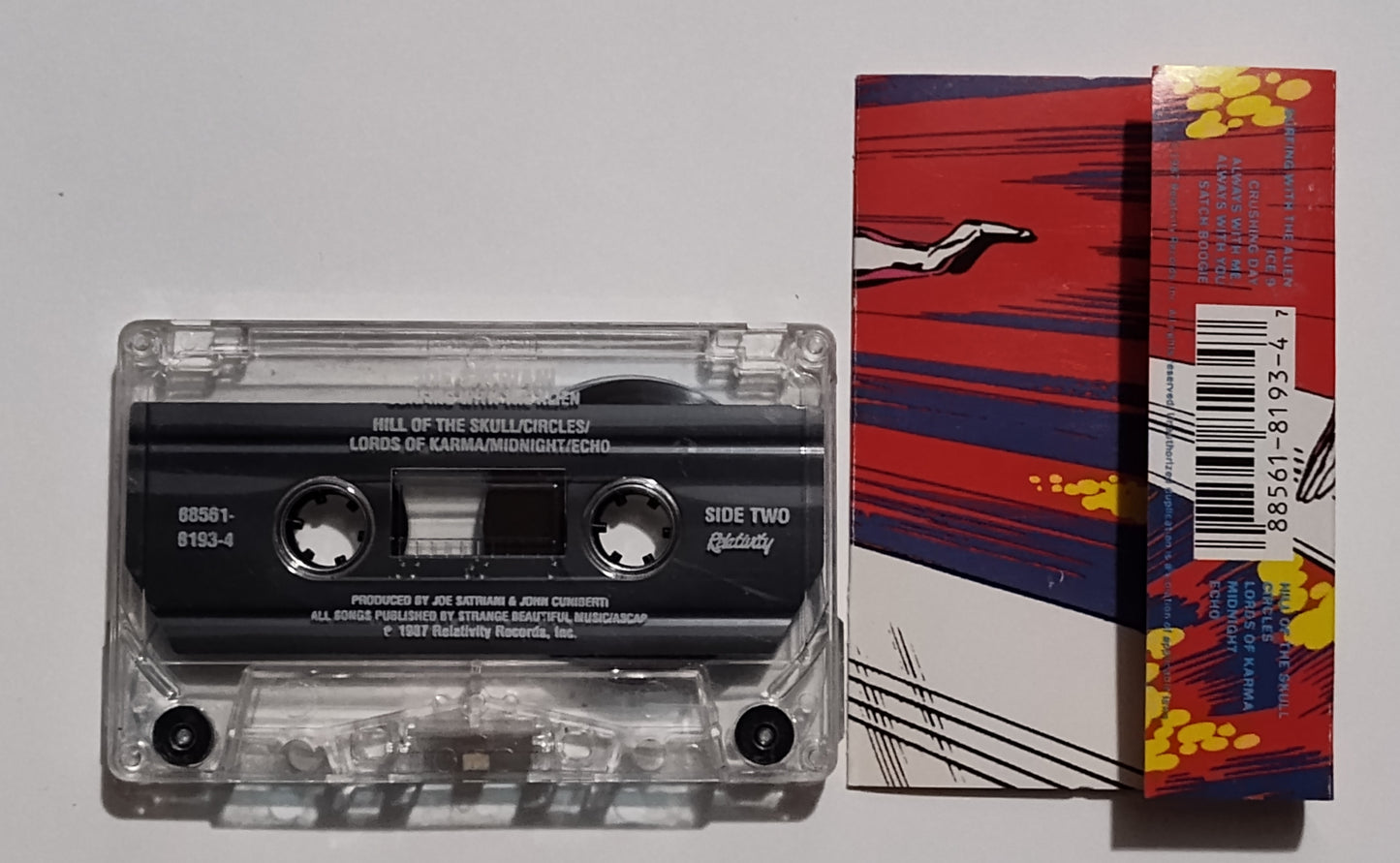 Joe Satriani - "Surfing With The Alien" - CASSETTE TAPE VG+/VG+