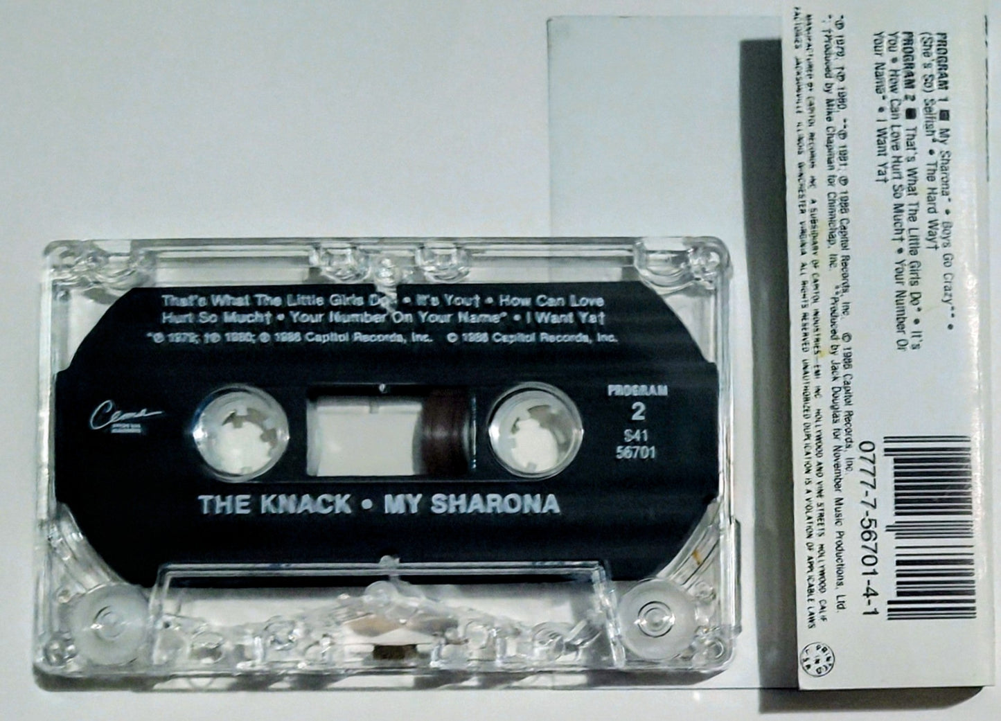 Knack, The - "My Sharona" - CASSETTE TAPE VG+/VG+