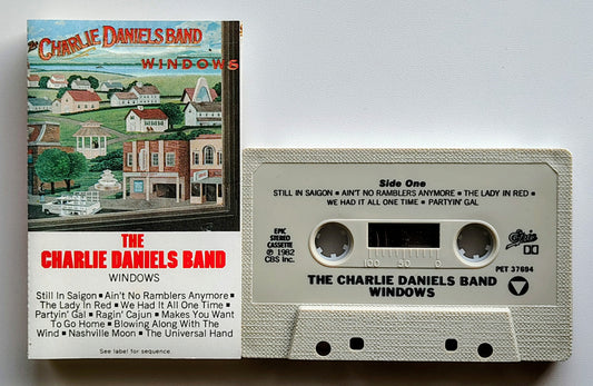 Charlie Daniels Band - "Windows" - CASSETTE TAPE (DOLBY) VG+/VG+ *⭐*