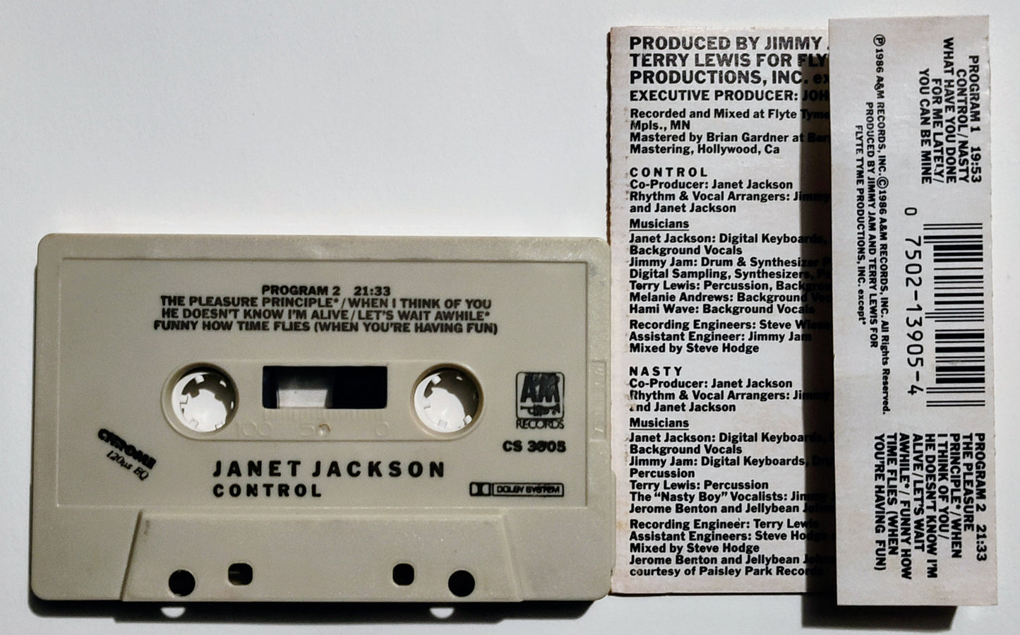 Janet Jackson - "Control" - CASSETTE TAPE (Chrome; DOLBY) VG/VG+