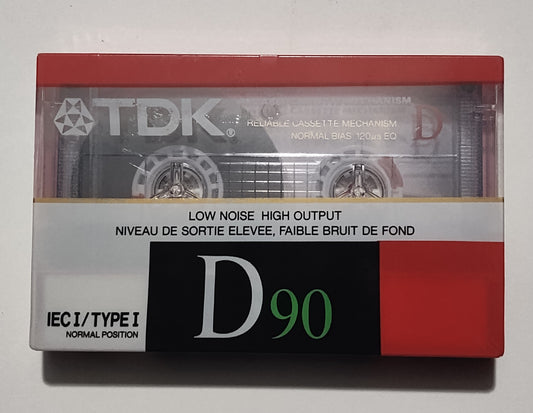 TDK D90 Blank Cassette Tape (Sealed)
