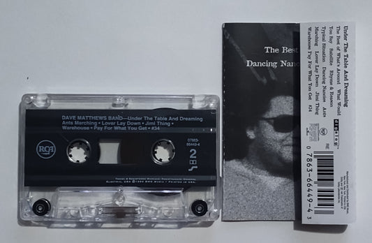 Dave Matthews Band - "Under The Table And Dreaming" - CASSETTE TAPE (DOLBY) VG+/VG+