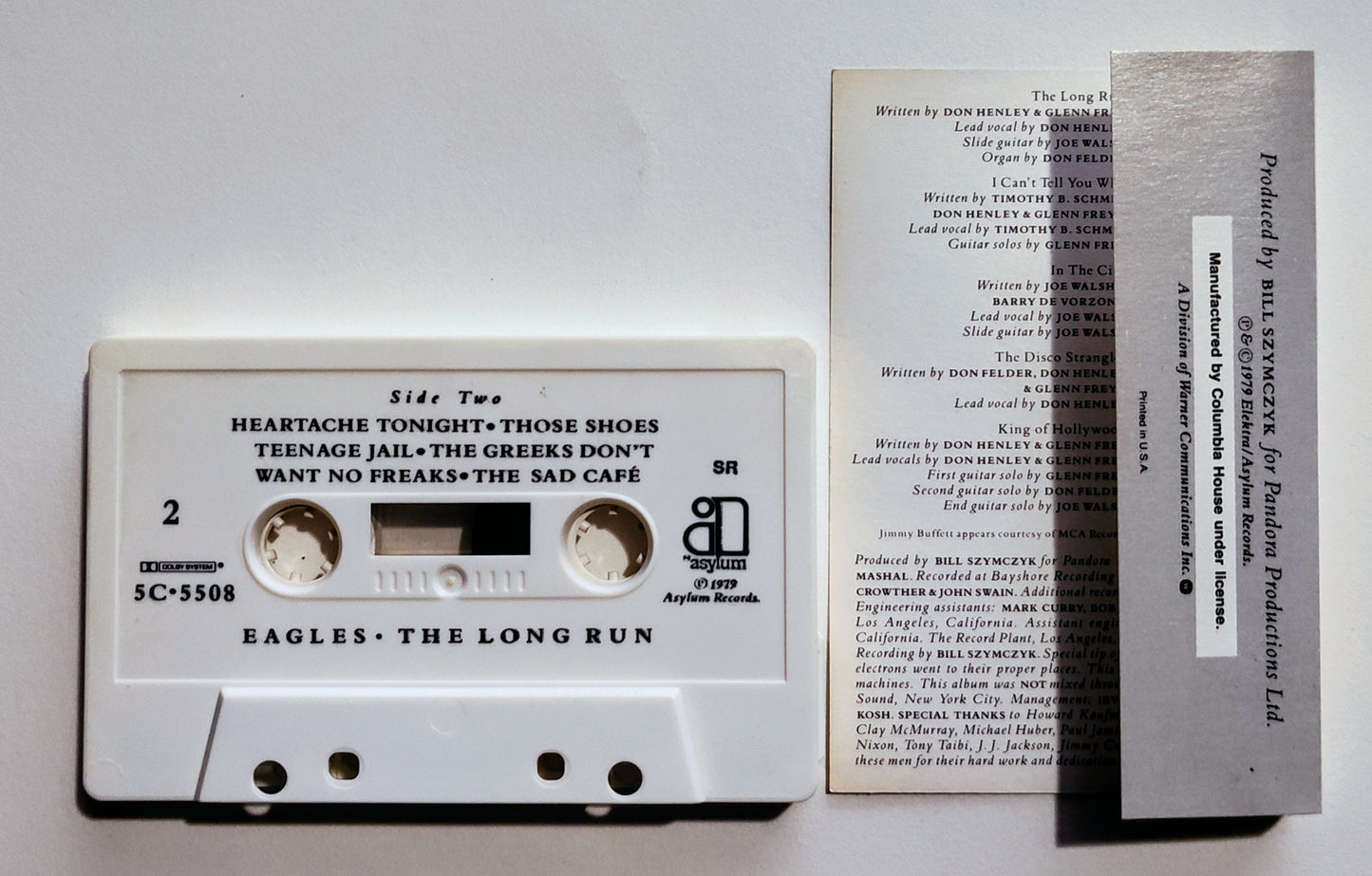 Eagles - "Long Run" - CASSETTE TAPE (Columbia House; DOLBY) VG+/VG+