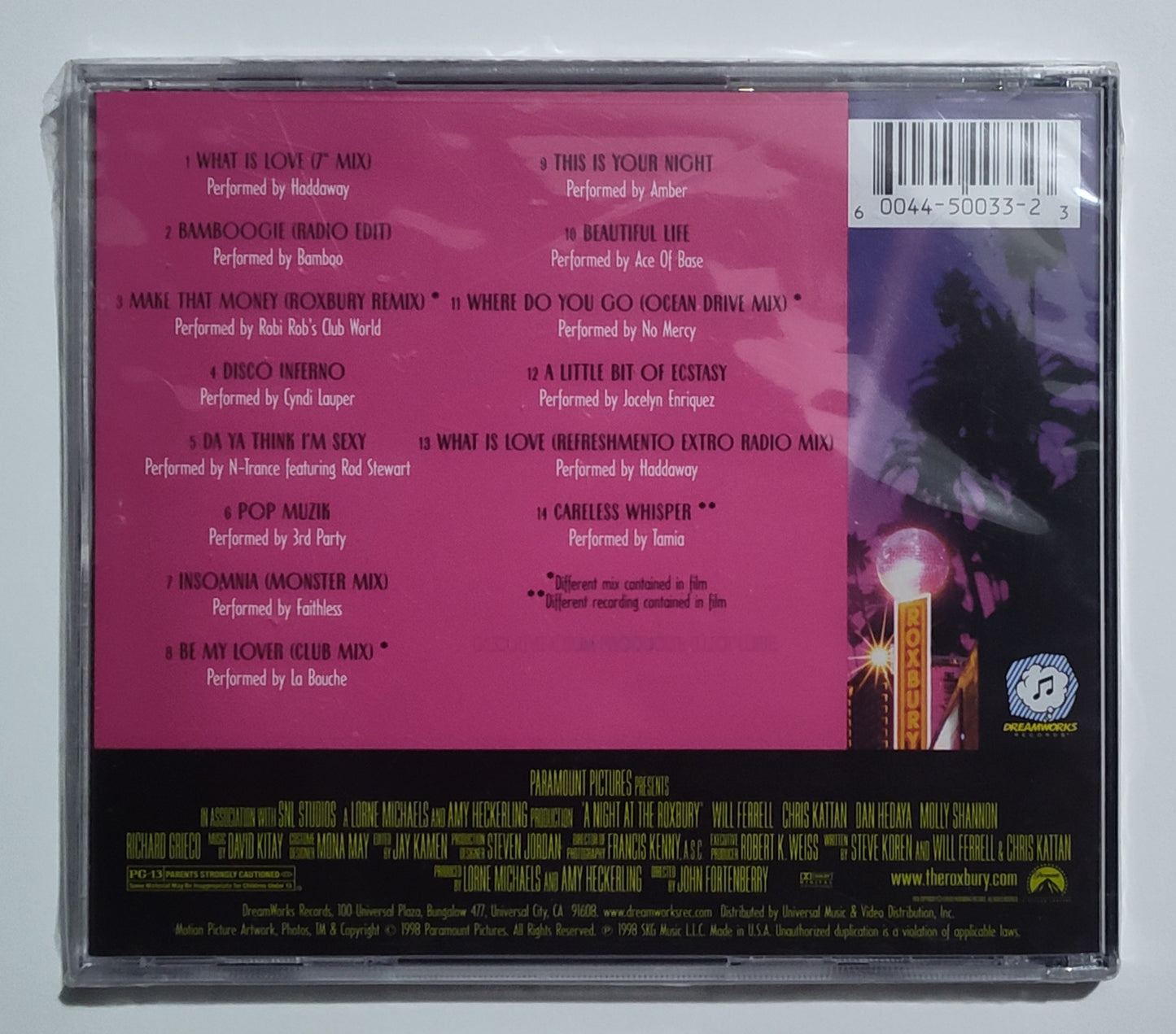 Various Artists - "A Night At The Roxbury Soundtrack" - COMPACT DISC NM/M (Sealed; seal is broken)