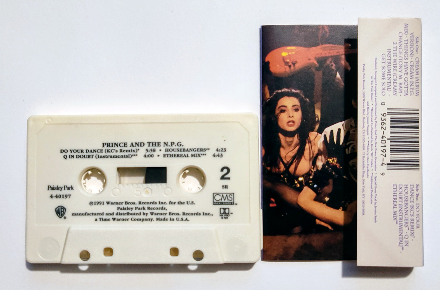 Prince And The New Power Generation - "Cream" - CASSETTE TAPE (Maxi; DOLBY HX PRO B NR) NM/NM