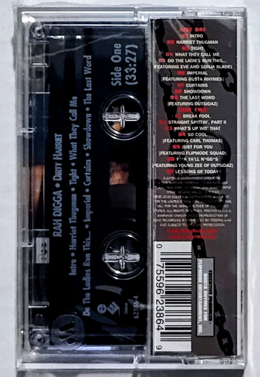 Rah Digga - “Dirty Harriet” - CASSETTE TAPE NM/M (Sealed; Clean tear/hole in cellophane on upper/back of case)