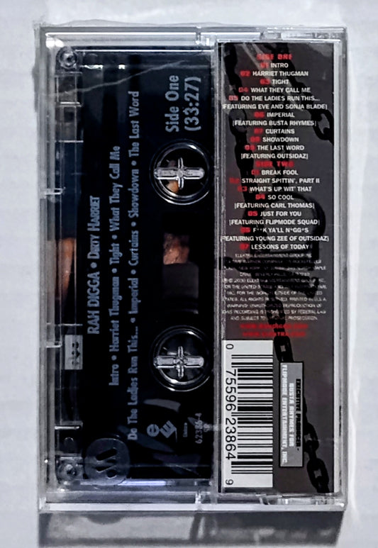 Rah Digga - “Dirty Harriet” - CASSETTE TAPE NM/M (Sealed; Clean tear/hole in cellophane on upper/back of case) *🌟*